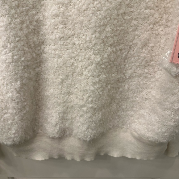 Juicy Couture Cream Textured Cowl Sweater NWT - Picture 3 of 7